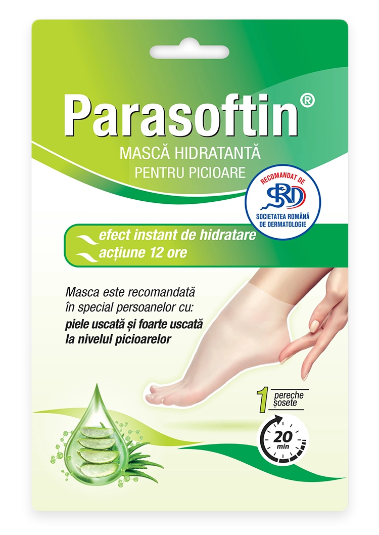 Parasoftin® mască hidratantă pentru picioare